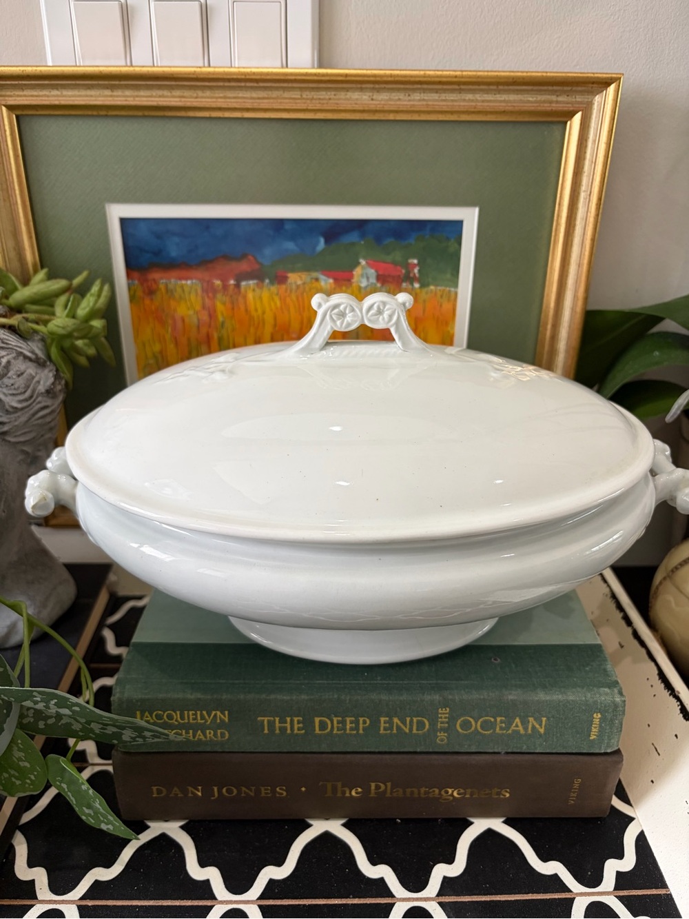 Antique ironstone Tureen